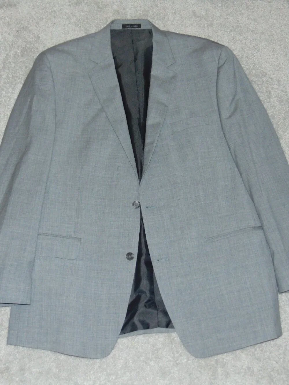 Michael Kors Blazer Men Size 46 L Sport Coat Suit Jacket Gray Solid Wool